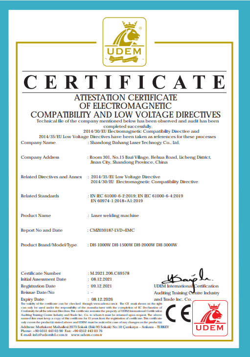 Certificate 2 (A)